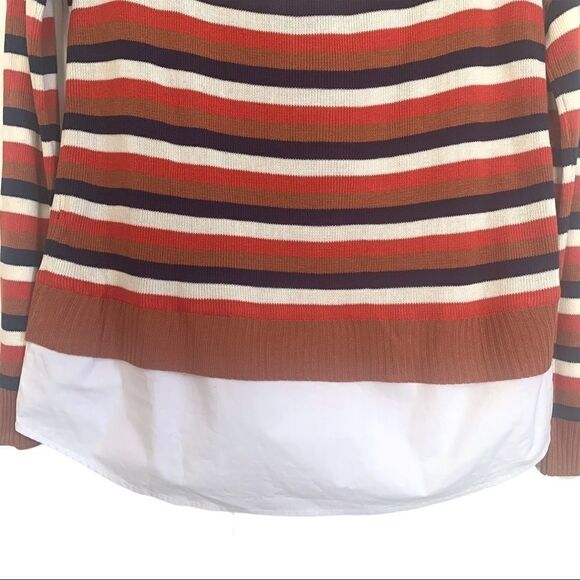 English Factory 100% Viscose Striped Faux Layered - Picture 7 of 7